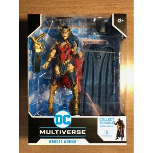 DC MULTIVERSE ACTION FIGURE WV4 DEATH METAL - WONDER WOMAN WITH BUILD-A DARKFATHER PIECES - McFARLANE TOYS